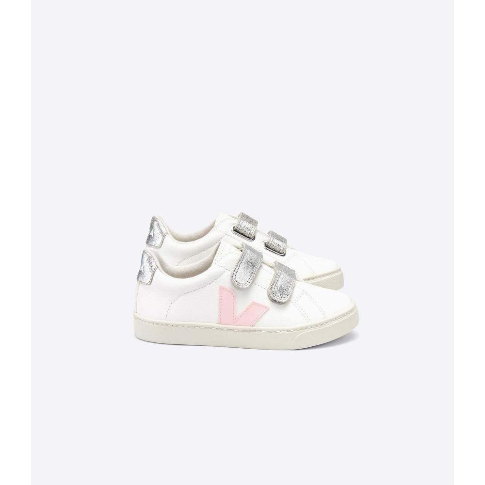 Veja ESPLAR CHROMEFREE Joggesko Barn White/Silver | NO 827KOR